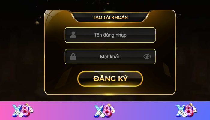 Quá trình đăng ký tài khoản tại X8 Club được đánh giá là tương đối đơn giản