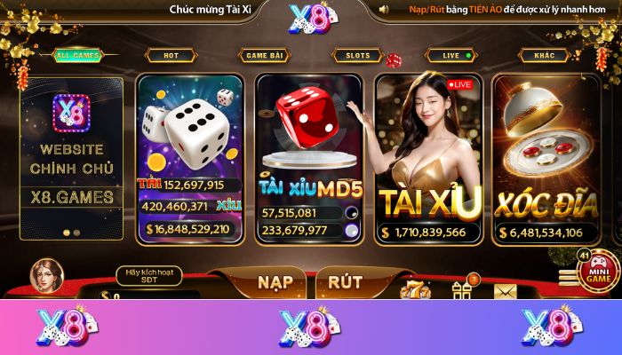 X8 Club hỗ trợ người chơi thực hiện đăng ký tài khoản trên điện thoại