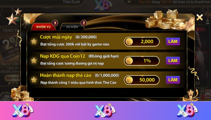 Nhận khuyến mãi tại X8 Club là cơ hội không thể bỏ lỡ