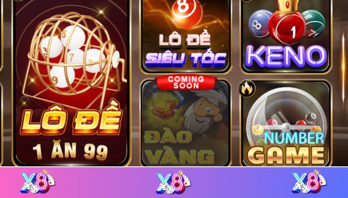 Lô đề X8 Club là nền tảng chơi lô đề online với nhiều tính năng nổi bật