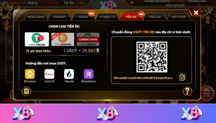 Anh em khi tiến hành nạp tiền X8 Club thì cần phải lưu ý đến những vấn đề cụ thể