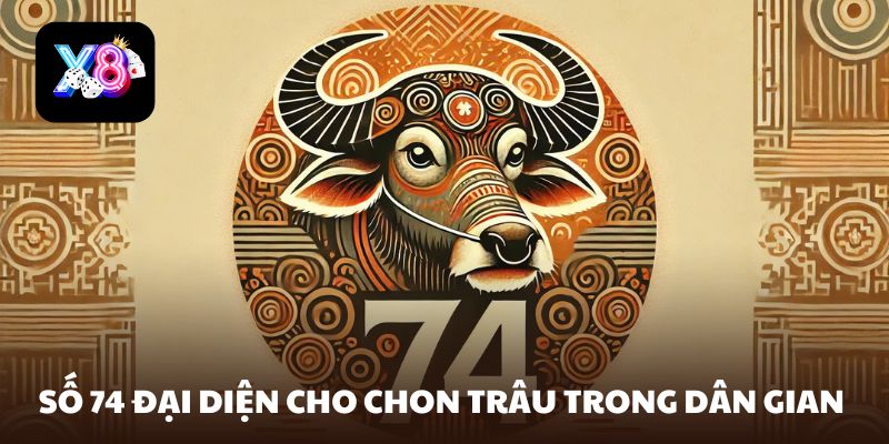 Số 74 đại diện cho con trâu trong dân gian